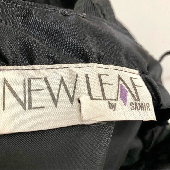 Vintage New Leaf by Samir Dress Small Black Cocktail Evening Party Tulle Y2K - Picture 15 of 15